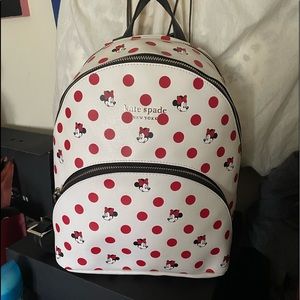 Kate spade Minnie Mouse polkadot Disney backpack with large wristlet